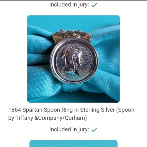 1863 Tiffany & Company Spartan Spoon Ring in Sterling Silver #73 - Picture 14 of 16